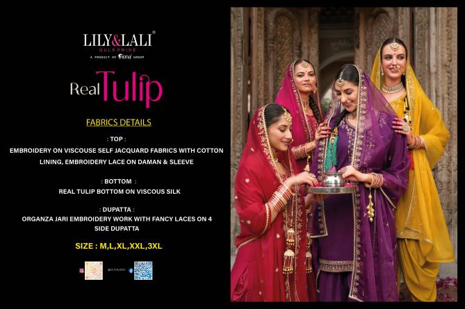 Real Tulip By Lily And Lali Viscose Embroidery Readymade Suits Wholesale Shop In Surat